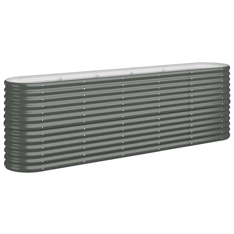 VIDAXL -Planungsbox 224x40x68 cm Pulver -Stahl -Anthrazit -Colored