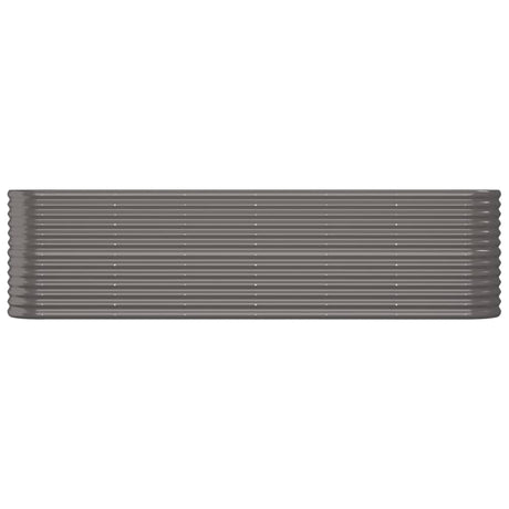 VIDAXL -Planungsbox 260x40x68 cm Pulver -bewegtes Stahl grau