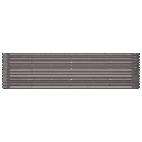 Vidaxx Pflanzgefäß 260x40x68 cm verzinkter Stahl grau
