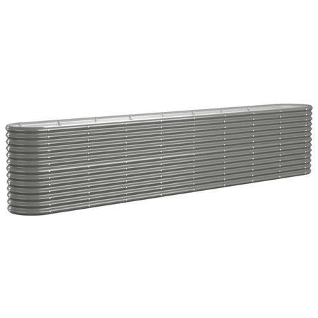 VIDAXL -Pflanzer 332x40x68 cm Pulver -Stahlgrau grau