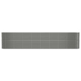 VIDAXL -Pflanzer 332x40x68 cm Pulver -Stahlgrau grau