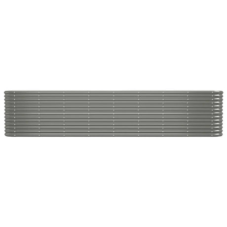 VIDAXL -Pflanzer 332x40x68 cm Pulver -Stahlgrau grau