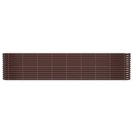 VIDAXL -Pflanzer 332x40x68 cm Pulver -Stahlbraun