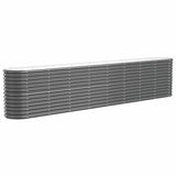 VIDAXL -Pflanzer 332x40x68 cm Pulver -beschichteter Stahl -Anthrazit -Verschärfen