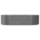 VIDAXL -Planungsbox 152x80x36 cm Pulver -Stahl grau