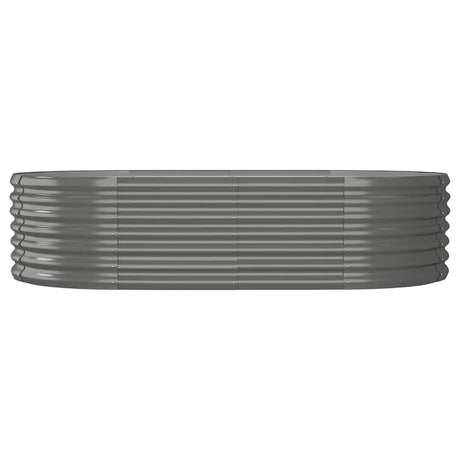 VIDAXL -Planungsbox 152x80x36 cm Pulver -Stahl grau