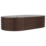 VIDAXL -Planungsbox 152x80x36 cm Pulver -Stahlbraun
