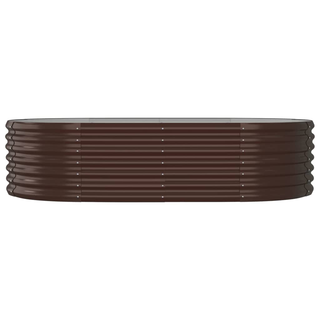 VIDAXL -Planungsbox 152x80x36 cm Pulver -Stahlbraun