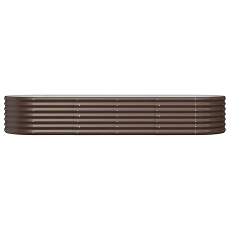 VIDAXL -Planungsbox 224x80x36 cm Pulver -Stahlbraun