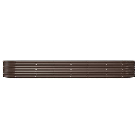 VIDAXL -Planungsbox 296x80x36 cm Pulver -Stahlbraun