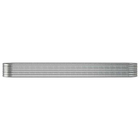 Vidaxx Pflanzgefäß 368x80x36 cm verzinkter Stahl silberfarben