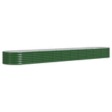Vidaxx Pflanzgefäß 440x80x36 cm pulverbeschichteter Stahl grün