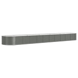 VIDAXL -Planungsbox 440x80x36 cm Pulver -Stahlgrau grau