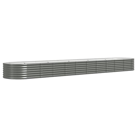 VIDAXL -Planungsbox 440x80x36 cm Pulver -Stahlgrau grau