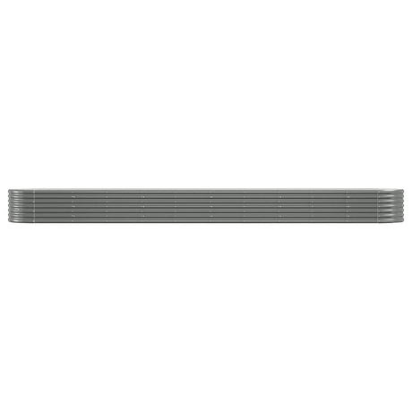 VIDAXL -Planungsbox 440x80x36 cm Pulver -Stahlgrau grau