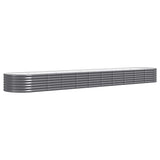 VIDAXL -Planungsbox 440x80x36 cm Pulver -beschichteter Stahl -Anthrazit -Verschärfen