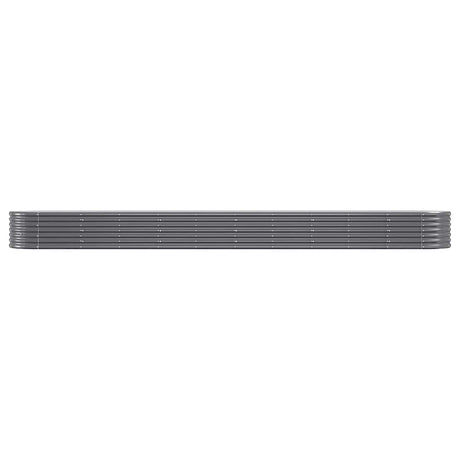 VIDAXL -Planungsbox 440x80x36 cm Pulver -beschichteter Stahl -Anthrazit -Verschärfen