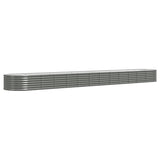 VIDAXL -Planungsbox 512x80x36 cm Pulver -Stahl grau