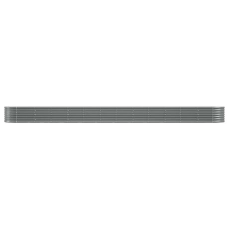 VIDAXL -Planungsbox 512x80x36 cm Pulver -Stahl grau