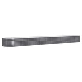 VIDAXL -Planungsbox 512x80x36 cm Pulver -beschichteter Stahl -Anthrazit -Verschärfen