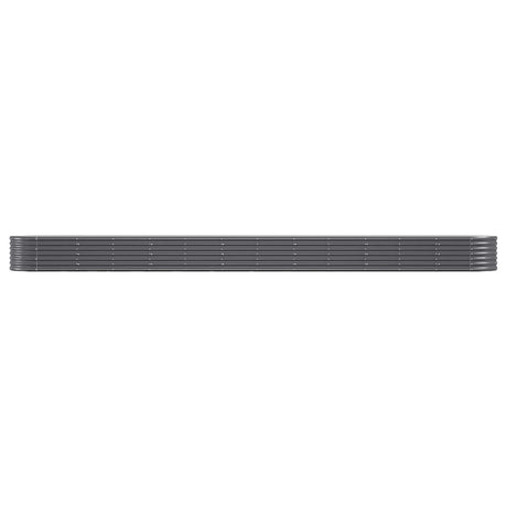 VIDAXL -Planungsbox 512x80x36 cm Pulver -beschichteter Stahl -Anthrazit -Verschärfen