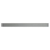 VIDAXL -Pflanzer 512x80x36 cm Pulver -bewegtes Stahl Silber gefärbt