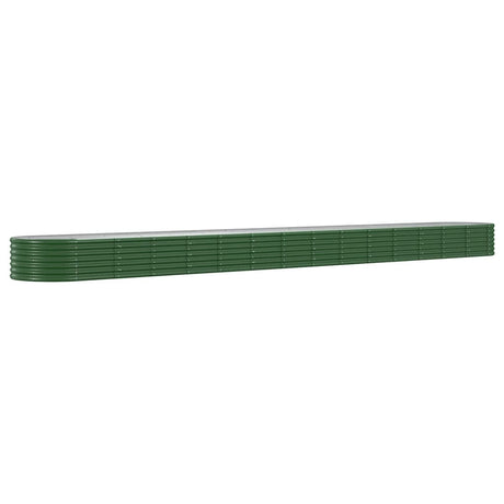 VIDAXL -Planungsbox 620x80x36 cm Pulver -Stahlgrün