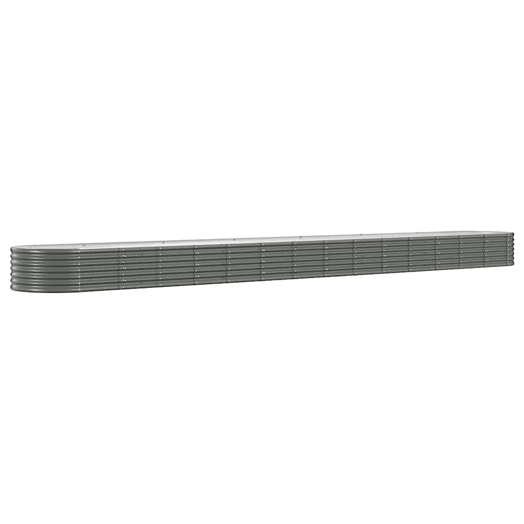 Vidaxx Pflanzgefäß 620x80x36 cm verzinkter Stahl grau
