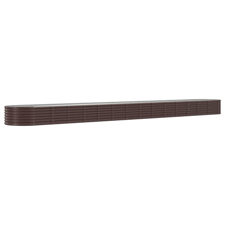 VIDAXL -Planungsbox 620x80x36 cm Pulver -Stahlbraun