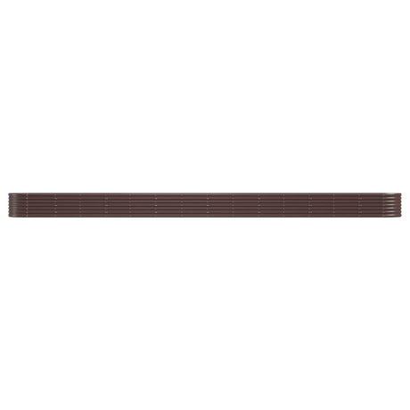 VIDAXL -Planungsbox 620x80x36 cm Pulver -Stahlbraun