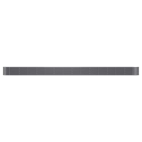 VIDAXL -Planungsbox 620x80x36 cm Pulver -beschichteter Stahl -Anthrazit -Verschärfen