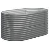 VIDAXL -Planungsbox 152x80x68 cm Pulver -Stahl grau
