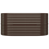 VIDAXL -Pflanzer 152x80x68 cm Pulver -Stahlbraun