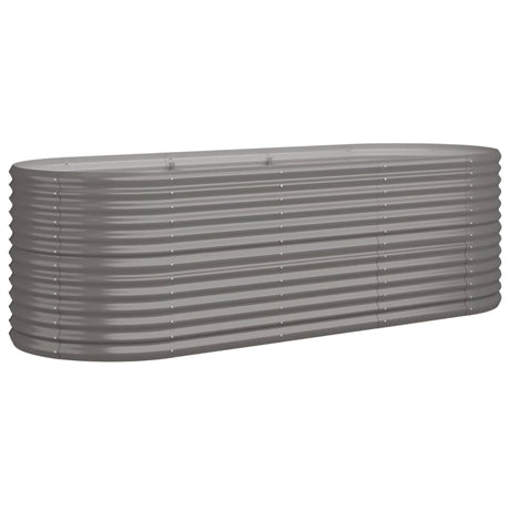 VIDAXL -Planungsbox 224x80x68 cm Pulver -Stahl grau