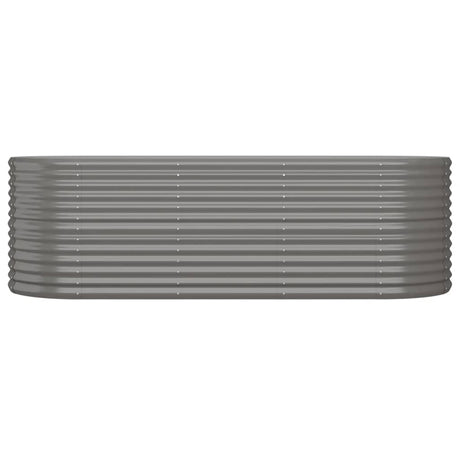 VIDAXL -Planungsbox 224x80x68 cm Pulver -Stahl grau