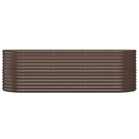 VIDAXL -Planungsbox 224x80x68 cm Pulver -Stahlbraun