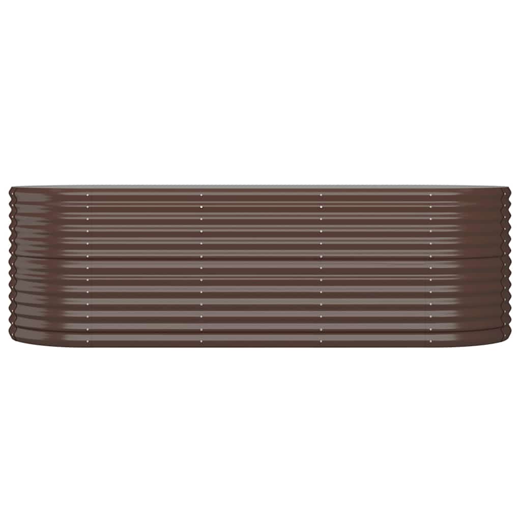 Vidaxx Pflanzgefäß 224x80x68 cm verzinkter Stahl braun