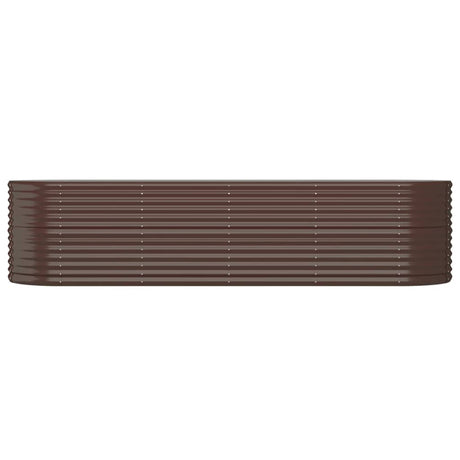 VIDAXL -Planungsbox 296x80x68 cm Pulver -Stahlbraun