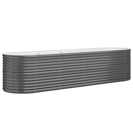 Vidaxx Pflanzgefäß 296x80x68 cm verzinkter Stahl Anthrazit
