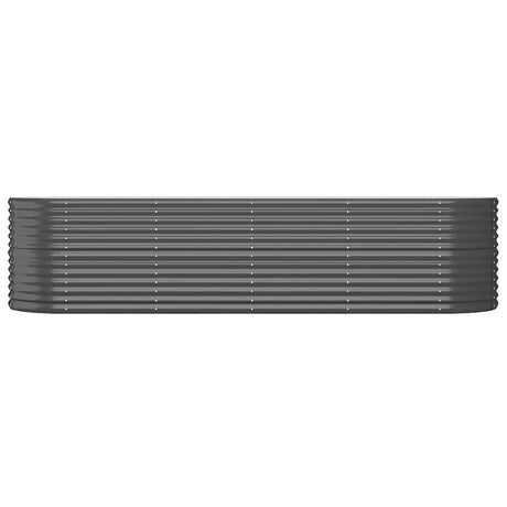 VIDAXL -Planungsbox 296x80x68 cm Pulver -beschichteter Stahl -Anthrazit -Verschärfen