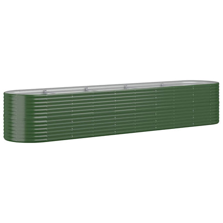VIDAXL -Planungsbox 368x80x68 cm Pulver -Stahlgrün