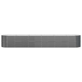 VIDAXL -Planungsbox 440x80x68 cm Pulver -beschichteter Stahl -Anthrazit -Verschärfen