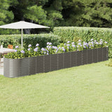 VIDAXL -Planungsbox 620x80x68 cm Pulver -bewegtes Stahlgrau grau