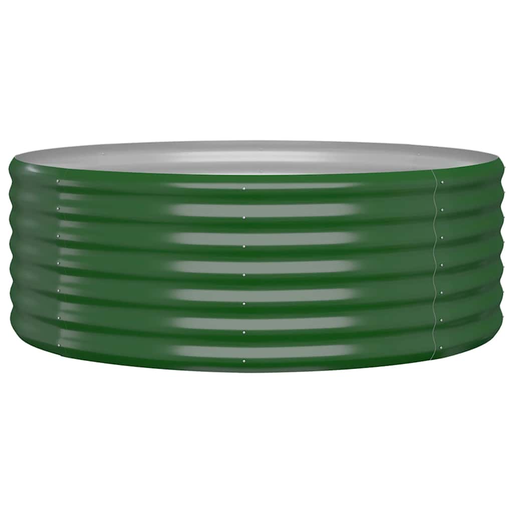 VIDAXL -Planungsbox 100x100x36 cm verzinktes Stahlgrün