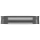 VIDAXL -Planungsbox 175x100x36 cm Pulver -beschichteter Stahl -Anthrazit -Verschärfen