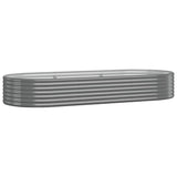 VIDAXL -Planungsbox 249x100x36 cm Pulver -Stahl grau