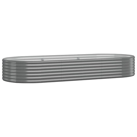 VIDAXL -Planungsbox 249x100x36 cm Pulver -Stahl grau