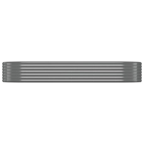 VIDAXL -Planungsbox 249x100x36 cm Pulver -Stahl grau