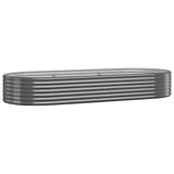 VIDAXL -Planungsbox 249x100x36 cm Pulver -beschichteter Stahl -Anthrazit -Verschärfen