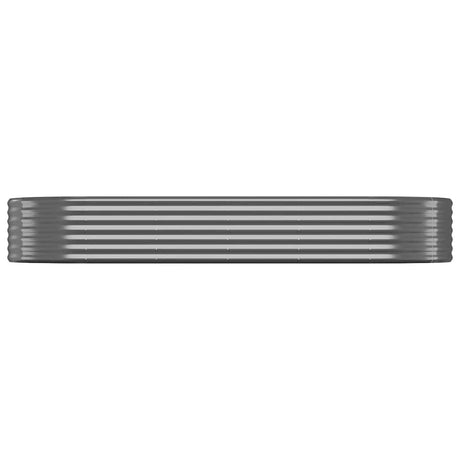 VIDAXL -Planungsbox 249x100x36 cm Pulver -beschichteter Stahl -Anthrazit -Verschärfen